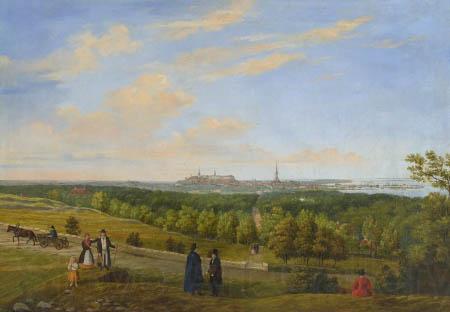 unknow artist A view from Tallinn to Lasnamae France oil painting art